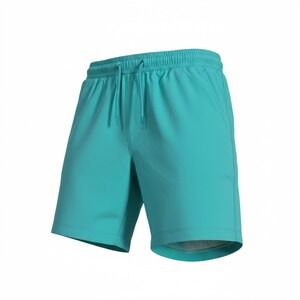 Birddogs Mens Swim Shorts Teal Blue Lined Drawstring Regular Fit Large 7in